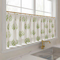 Stefana Silber x TWOPAGES Graphic Printed Linen Pleated Cafe Curtains