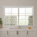 Stefana Silber x TWOPAGES Graphic Printed Linen Pleated Cafe Curtains