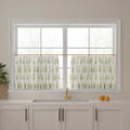 Stefana Silber x TWOPAGES Graphic Printed Linen Pleated Cafe Curtains