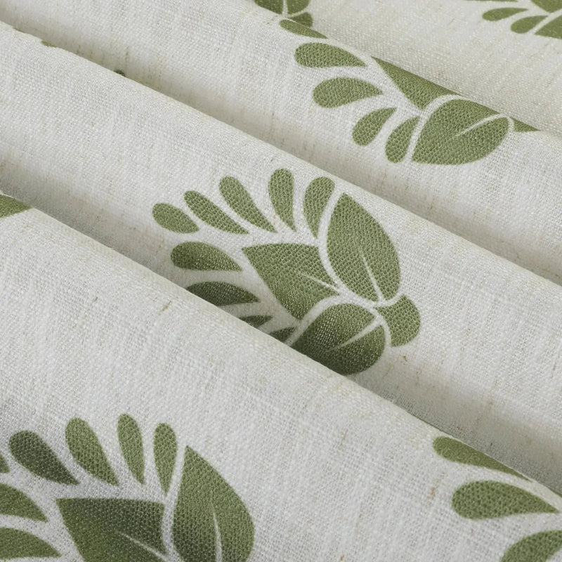 Stefana Silber x TWOPAGES Graphic Printed Linen Blend Pleated Curtains