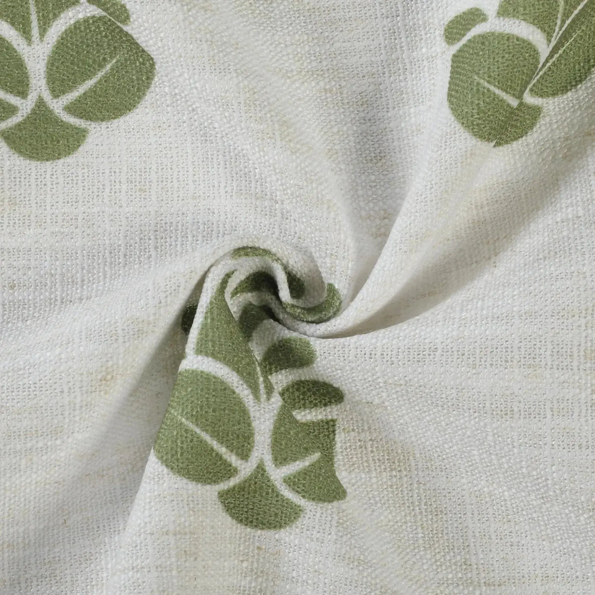 Stefana Silber x TWOPAGES Graphic Printed Linen Pleated Cafe Curtains