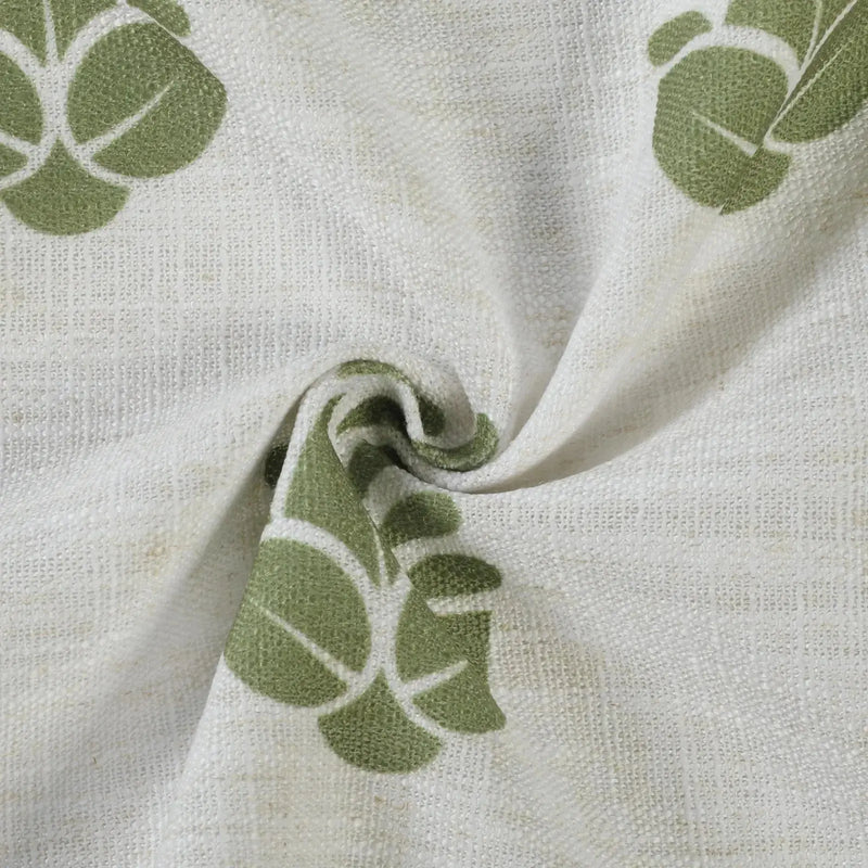 Stefana Silber x TWOPAGES Graphic Printed Linen Blend Pleated Curtains
