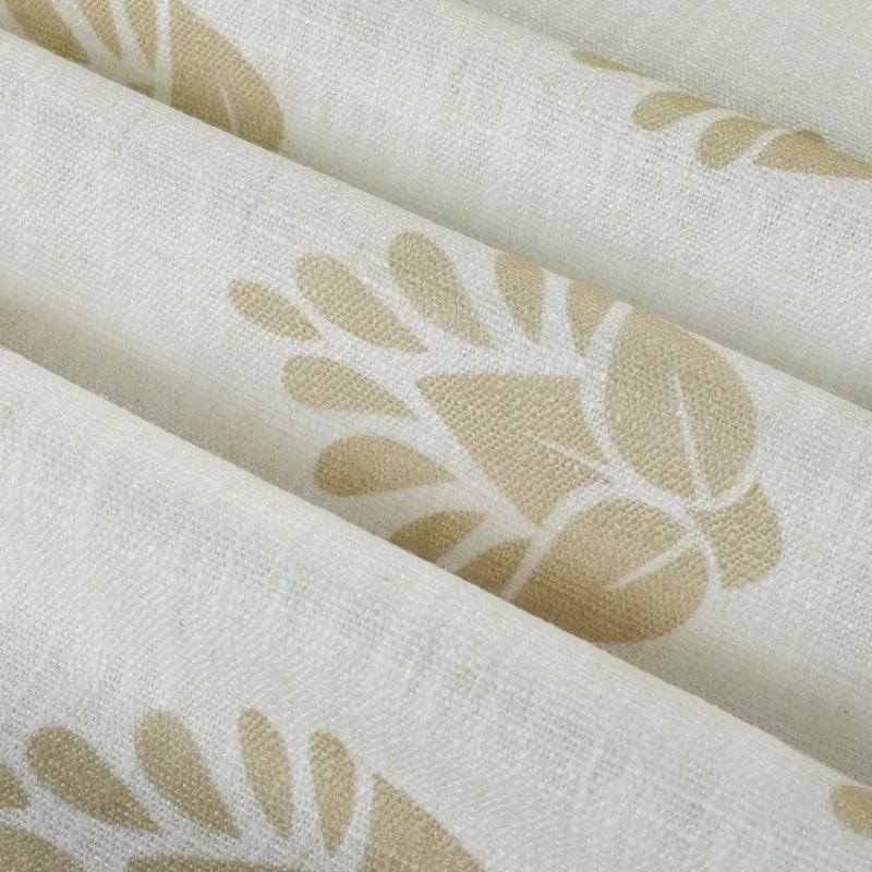 Stefana Silber x TWOPAGES Graphic Printed Linen Pleated Cafe Curtains