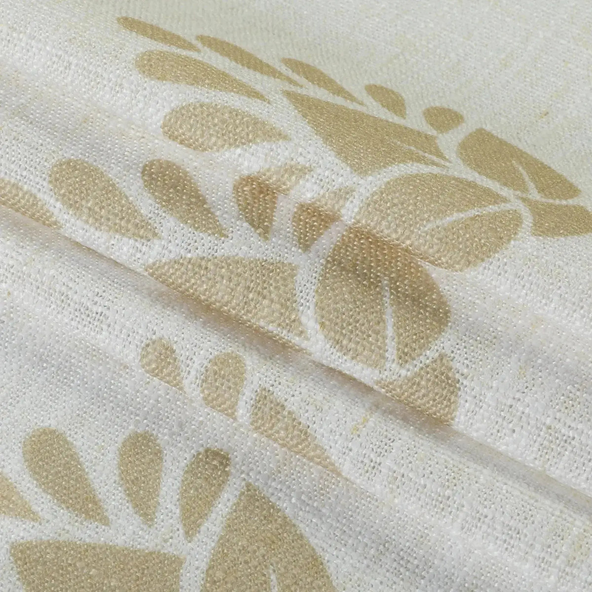 Stefana Silber x TWOPAGES Graphic Printed Linen Blend Pleated Curtains