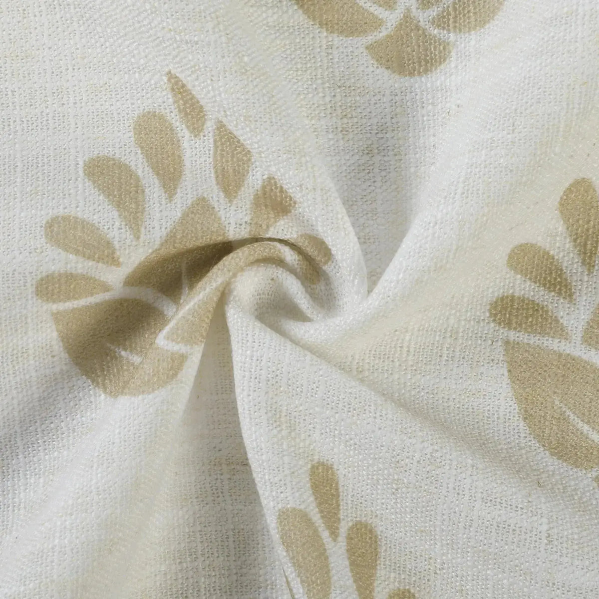 Stefana Silber x TWOPAGES Graphic Printed Linen Pleated Cafe Curtains