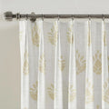 Stefana Silber x TWOPAGES Graphic Printed Linen Blend Pleated Curtains