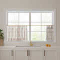 Stefana Silber x TWOPAGES Graphic Printed Linen Pleated Cafe Curtains