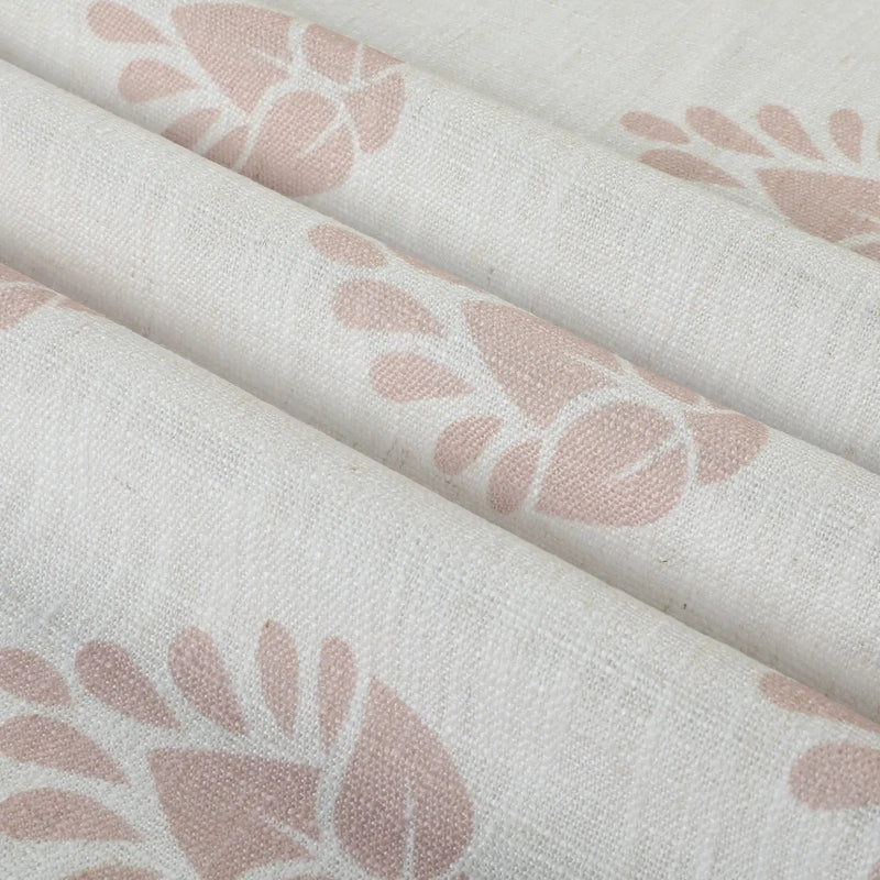 Stefana Silber x TWOPAGES Graphic Printed Linen Blend Pleated Curtains