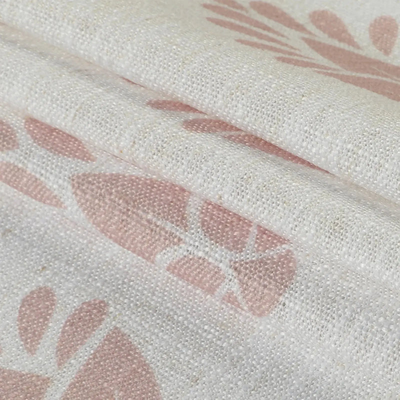 Stefana Silber x TWOPAGES Graphic Printed Linen Blend Pleated Curtains