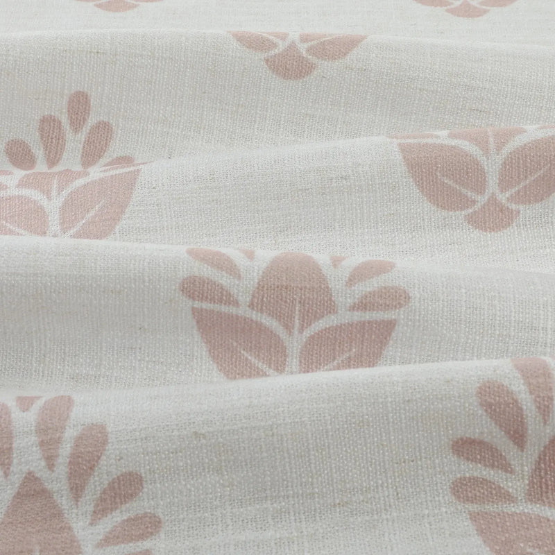 Stefana Silber x TWOPAGES Graphic Printed Linen Blend Pleated Curtains