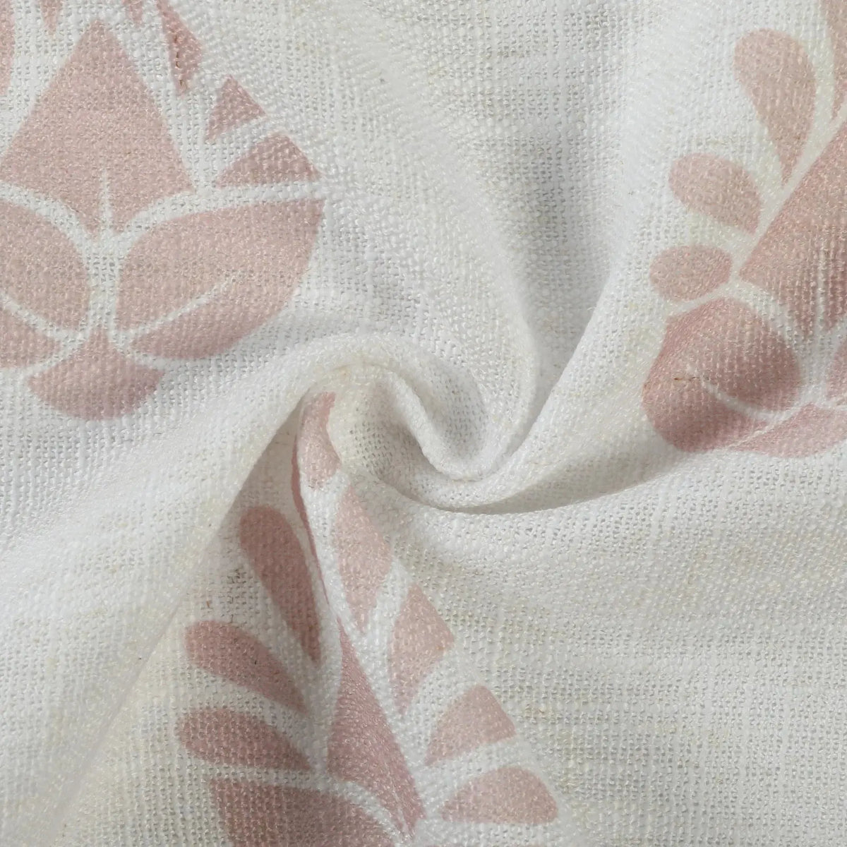 Stefana Silber x TWOPAGES Graphic Printed Linen Blend Pleated Curtains