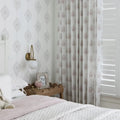 Stefana Silber x TWOPAGES Graphic Printed Linen Blend Pleated Curtains