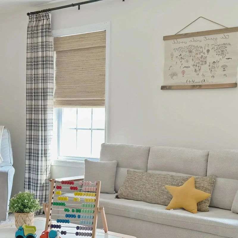 Sara Le x TWOPAGES Vintage Printed Linen Pleated Curtains