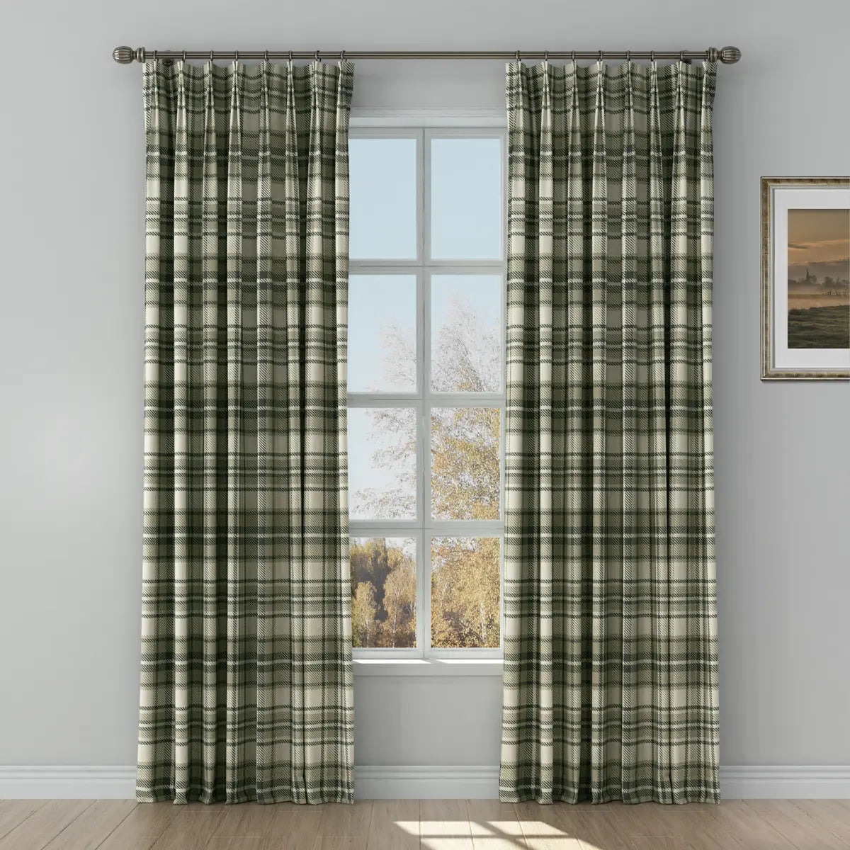 Sara Le x TWOPAGES Vintage Printed Linen Pleated Curtains