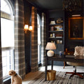 Sara Le x TWOPAGES Vintage Printed Linen Pleated Curtains