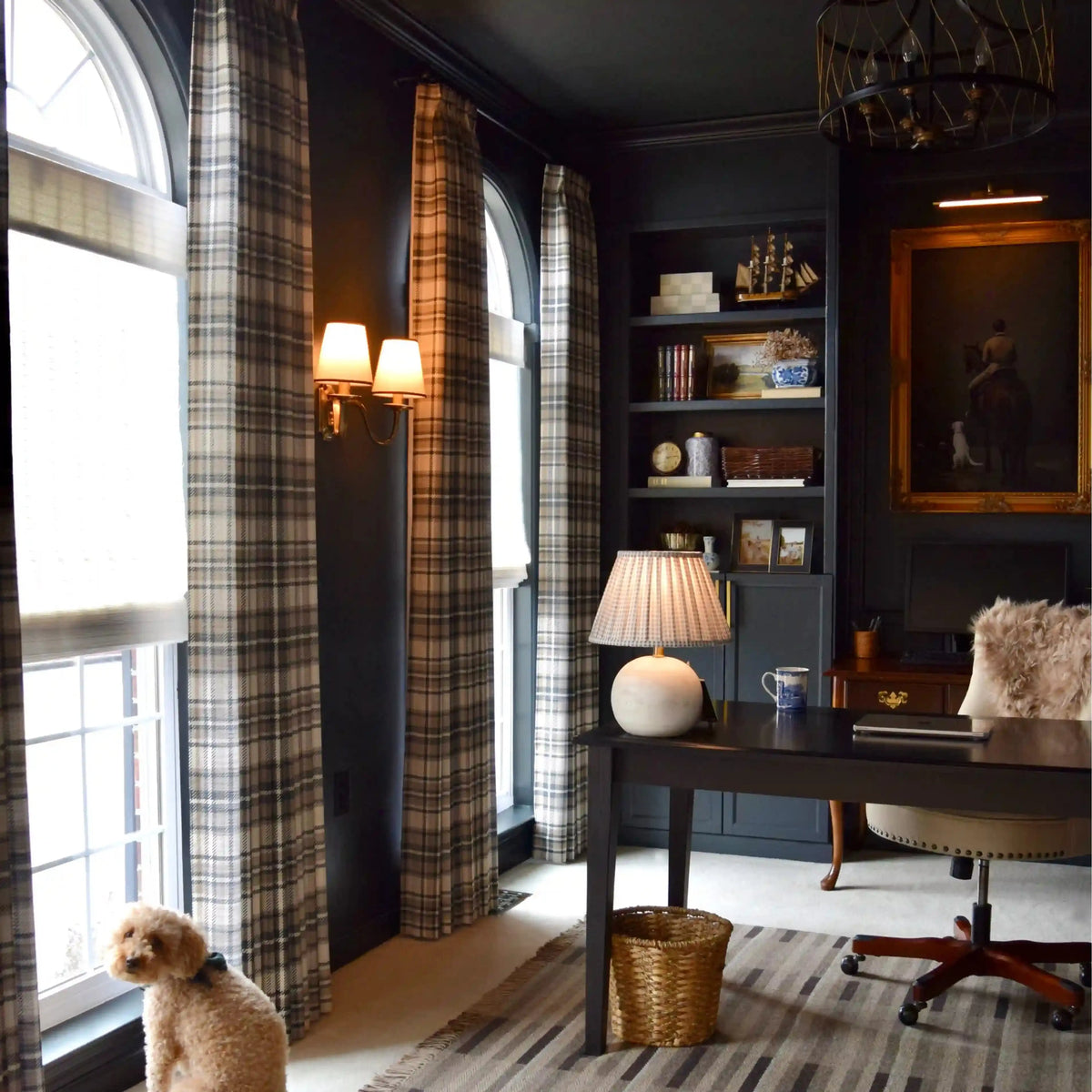 Sara Le x TWOPAGES Vintage Printed Linen Pleated Curtains