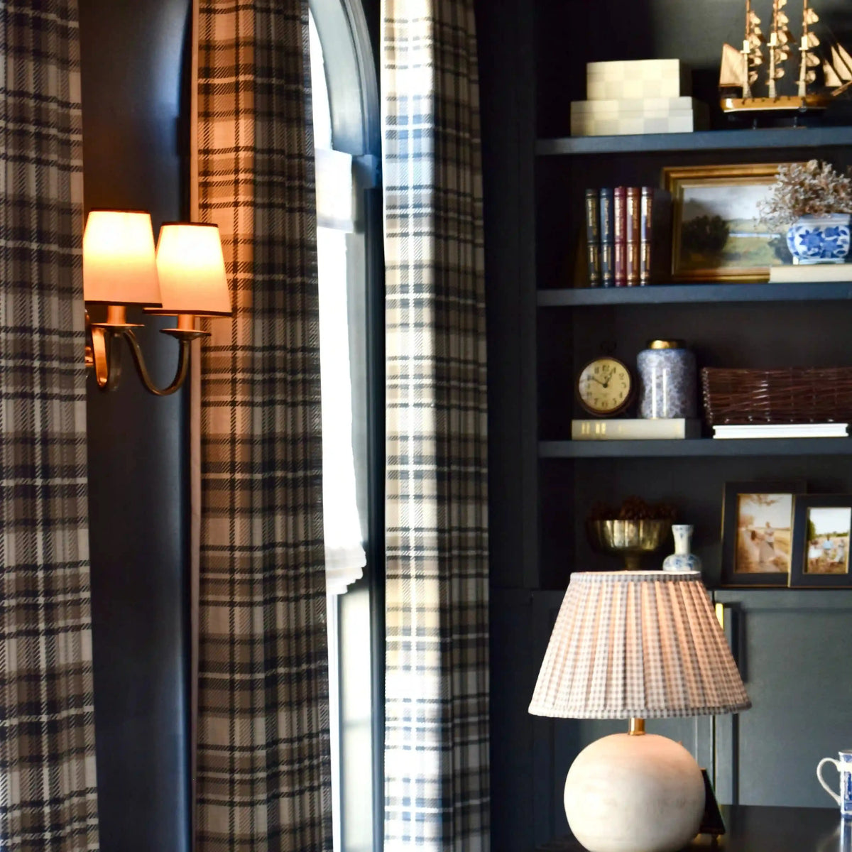 Sara Le x TWOPAGES Vintage Printed Linen Pleated Curtains