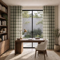 Sara Le x TWOPAGES Printed Linen S-fold Curtains with Belt Hook - Lora Track
