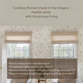 Lay Natural Paper Bamboo Woven Blind - Marble White