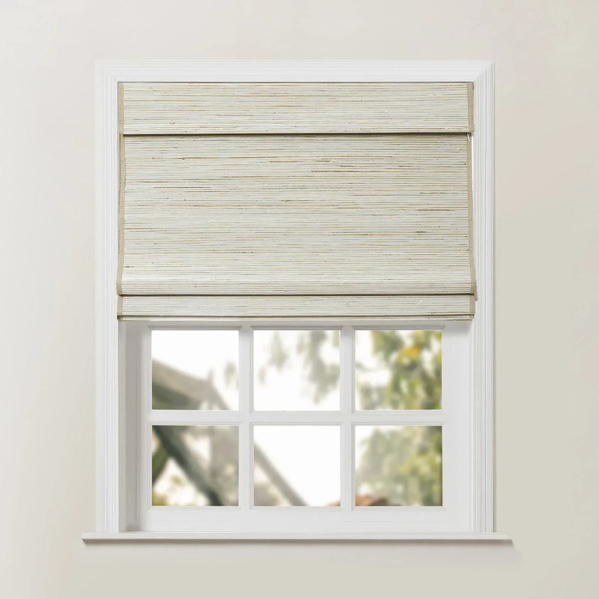 Rae Natural Ramie Jute Woven Wood Blinds - Series D