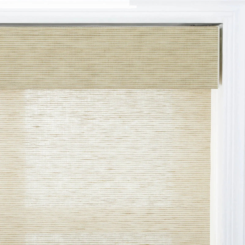 Rae Natural Jute Woven Wood Roller Blinds Cordless