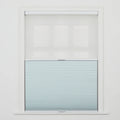 Aura No-Drill Day Night Blockout Cellular Window Blinds Cordless