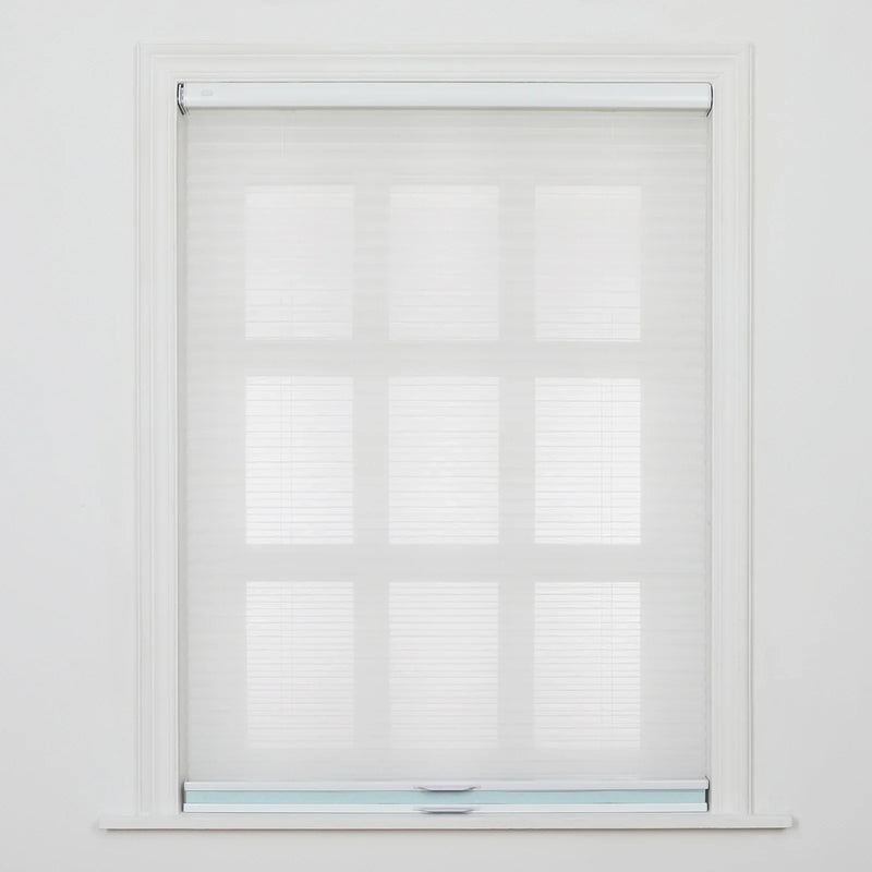 Aura No-Drill Day Night Blockout Cellular Window Blinds Cordless