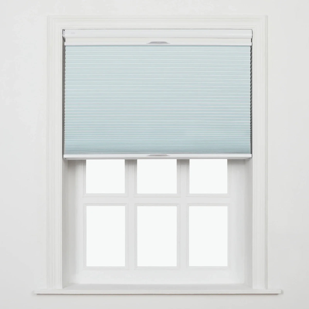 Aura No-Drill Day Night Blockout Cellular Window Blinds Cordless