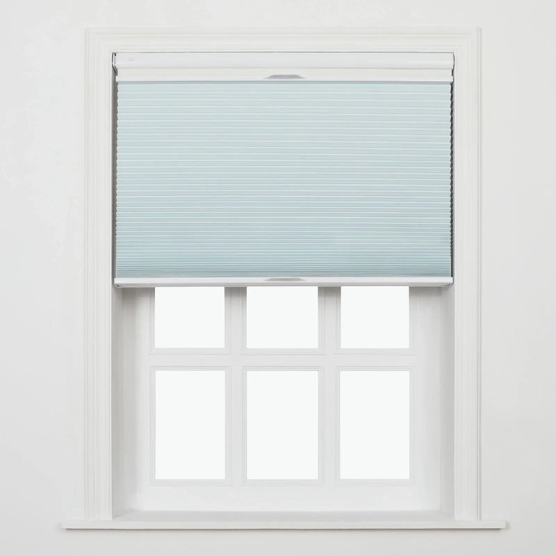 Aura No-Drill Day Night Blockout Cellular Window Blinds Cordless