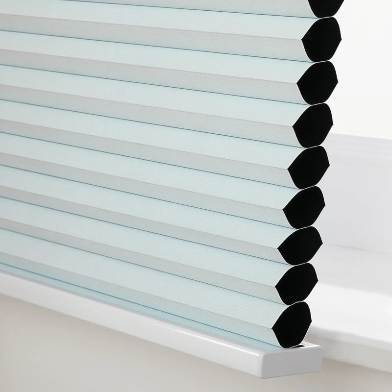 Aura No-Drill Top Down Bottom Up Blockout Cellular Window Blinds Cordless