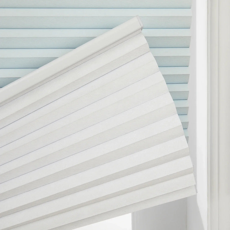 Aura No-Drill Top Down Bottom Up Blockout Cellular Window Blinds Cordless