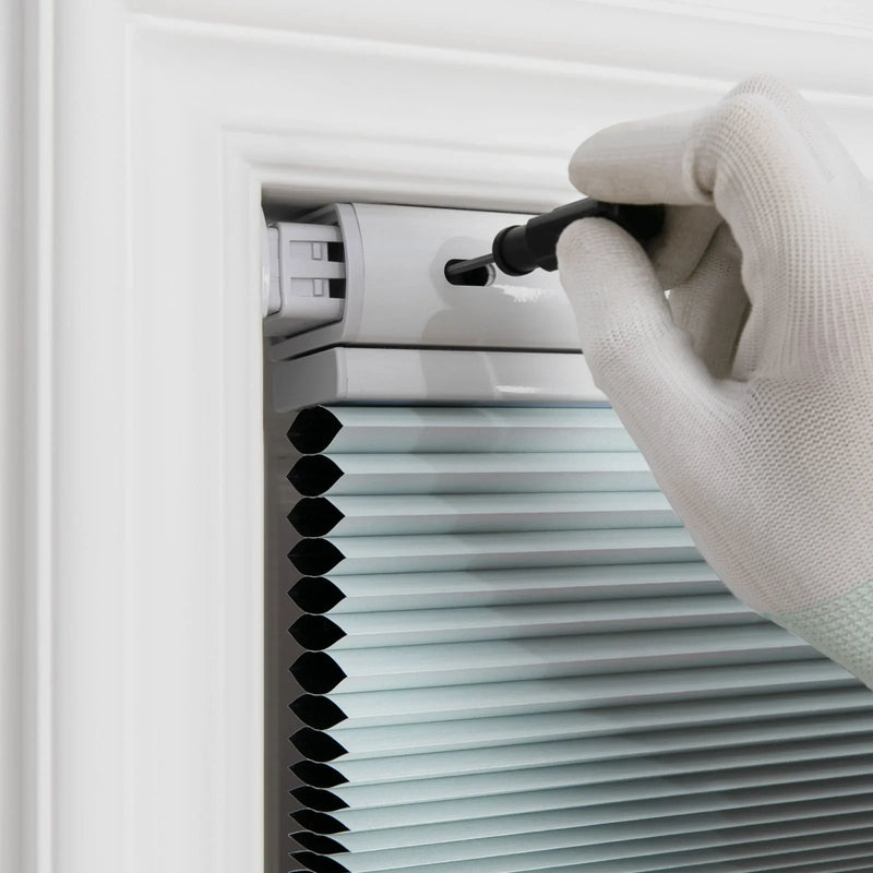 Aura No-Drill Top Down Bottom Up Blockout Cellular Window Blinds Cordless