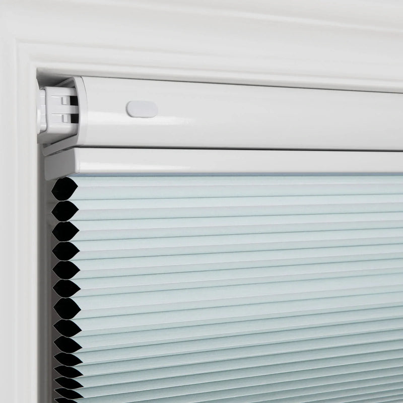 Aura No-Drill Top Down Bottom Up Blockout Cellular Window Blinds Cordless