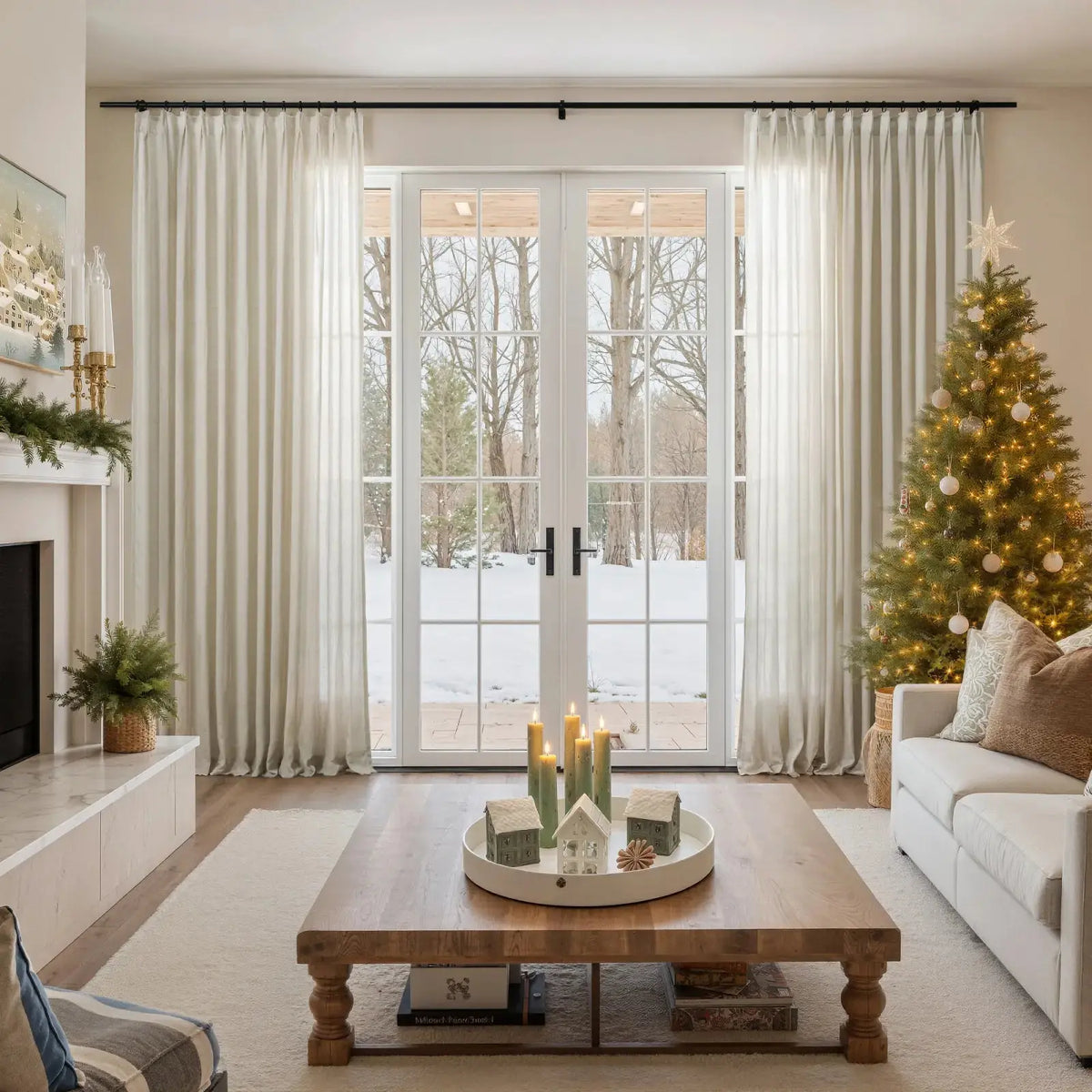Flynn Airy Lightweight Pleated Sheer Curtain