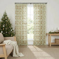 Holly Botanical Boho Pleated Curtains