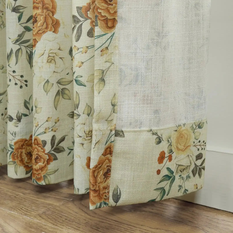Holly Botanical Boho Pleated Curtains