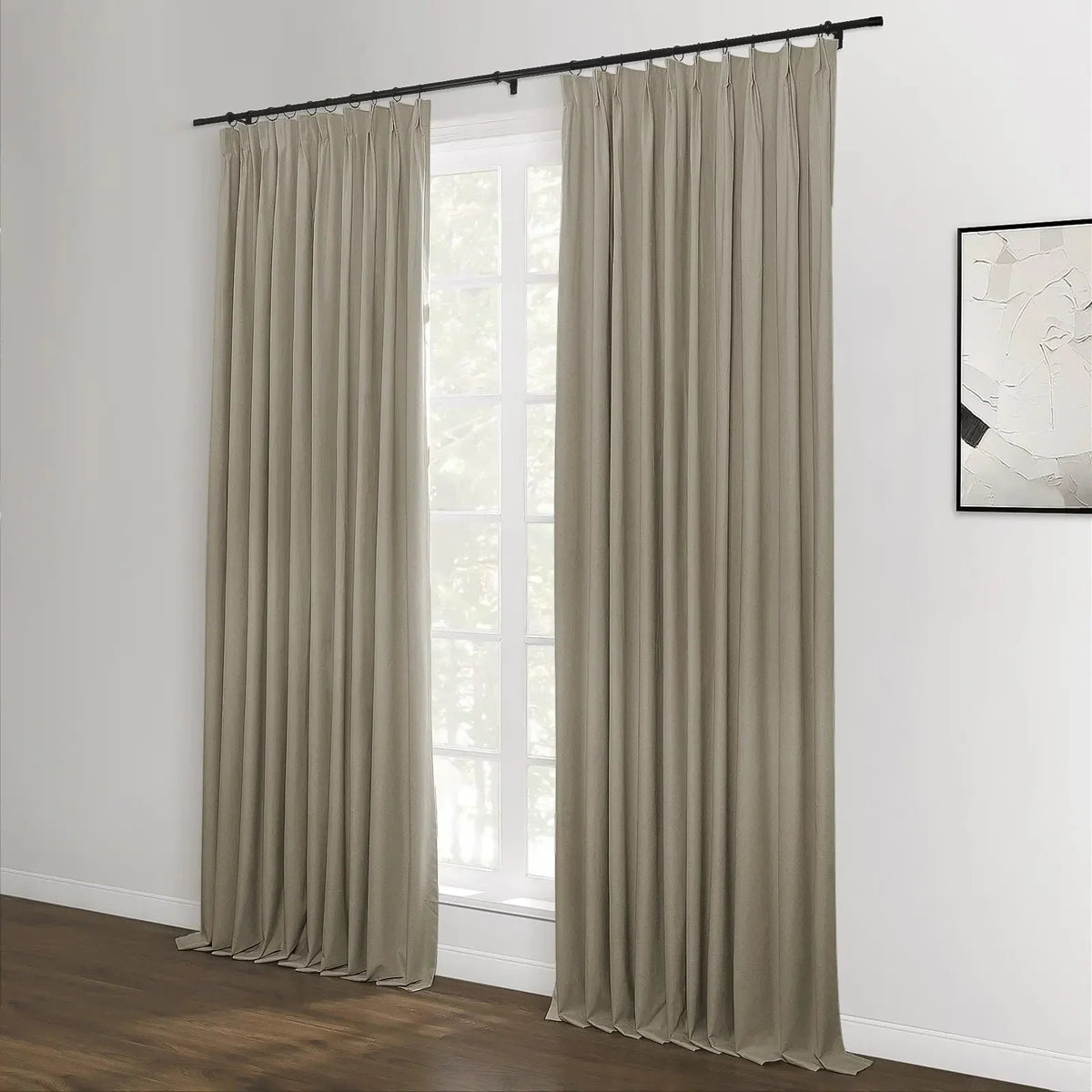 Lila Blockout Pleated Curtains