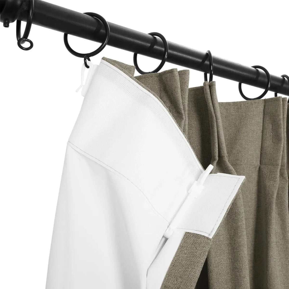 Lila Blockout Pleated Curtains