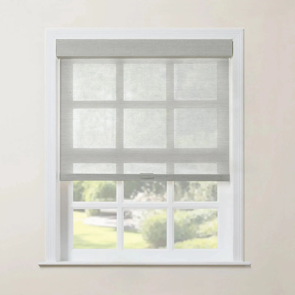Rae Natural Jute Woven Wood Roller Blinds Cordless
