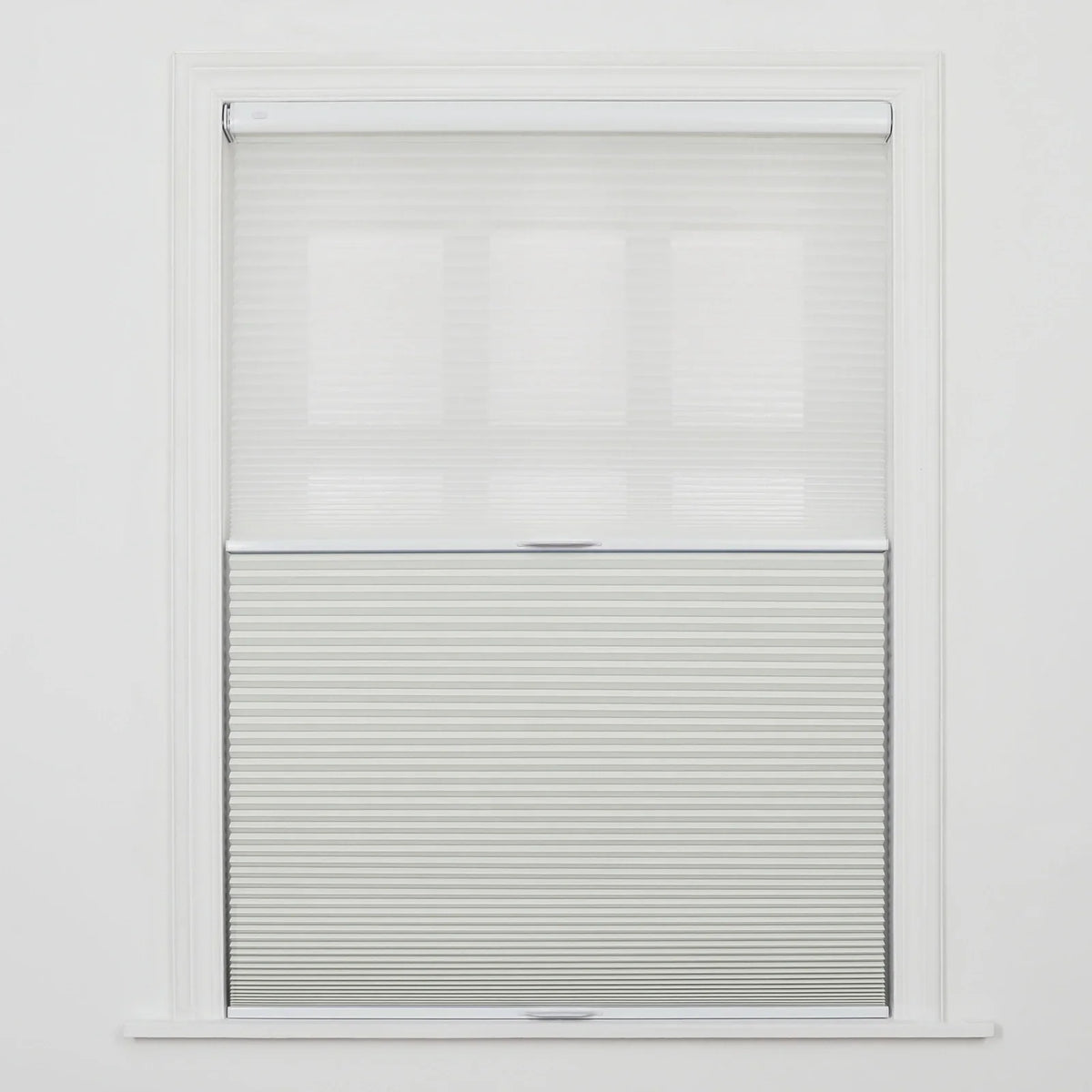 Aura No-Drill Day Night Blockout Cellular Window Blinds Cordless