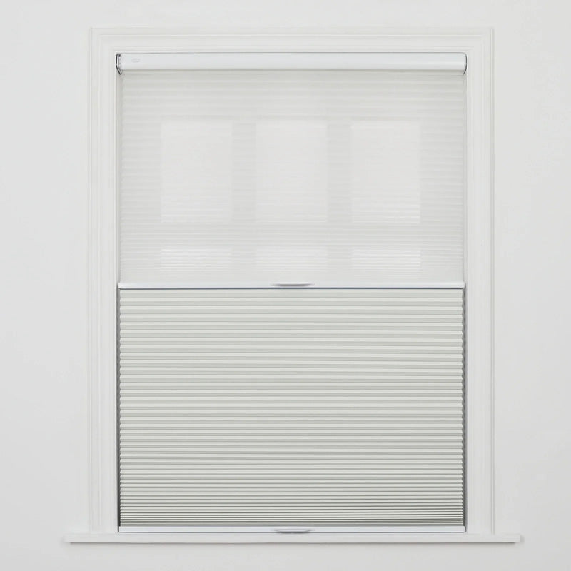 Aura No-Drill Day Night Blockout Cellular Window Blinds Cordless