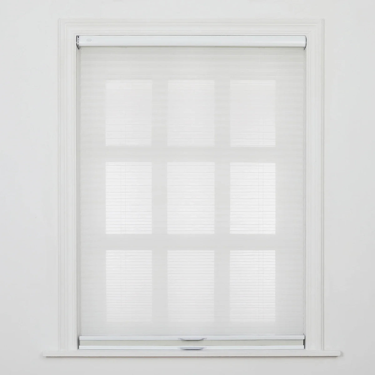 Aura No-Drill Day Night Blockout Cellular Window Blinds Cordless