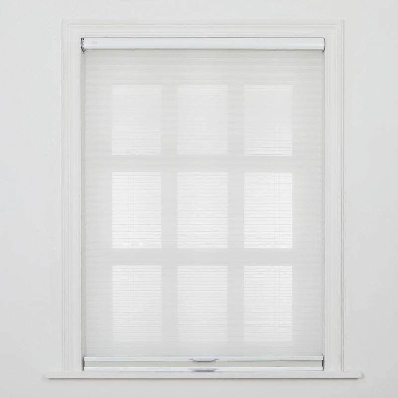 Aura No-Drill Day Night Blockout Cellular Window Blinds Cordless