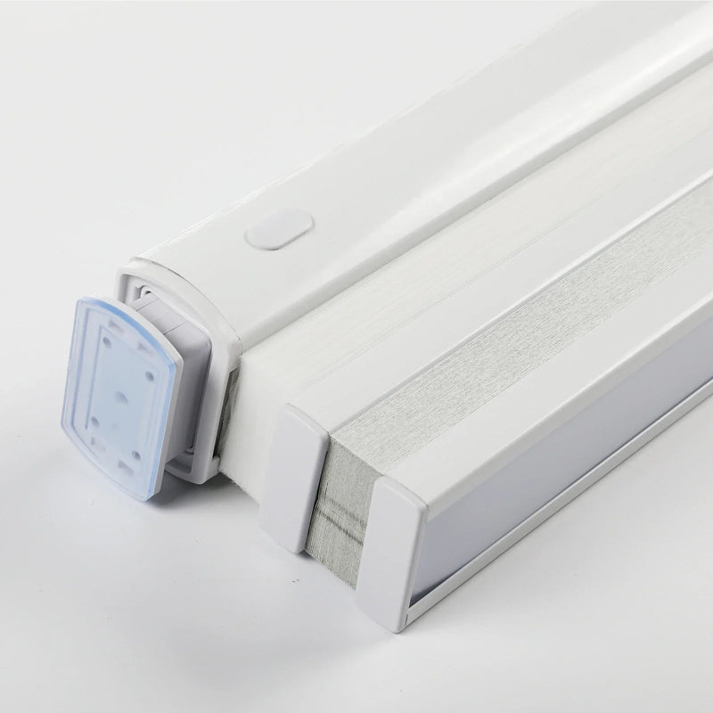 Aura No-Drill Day Night Blockout Cellular Window Blinds Cordless