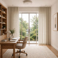 Jawara Linen Cotton S-fold Curtain with Belt Hook - Lora Track