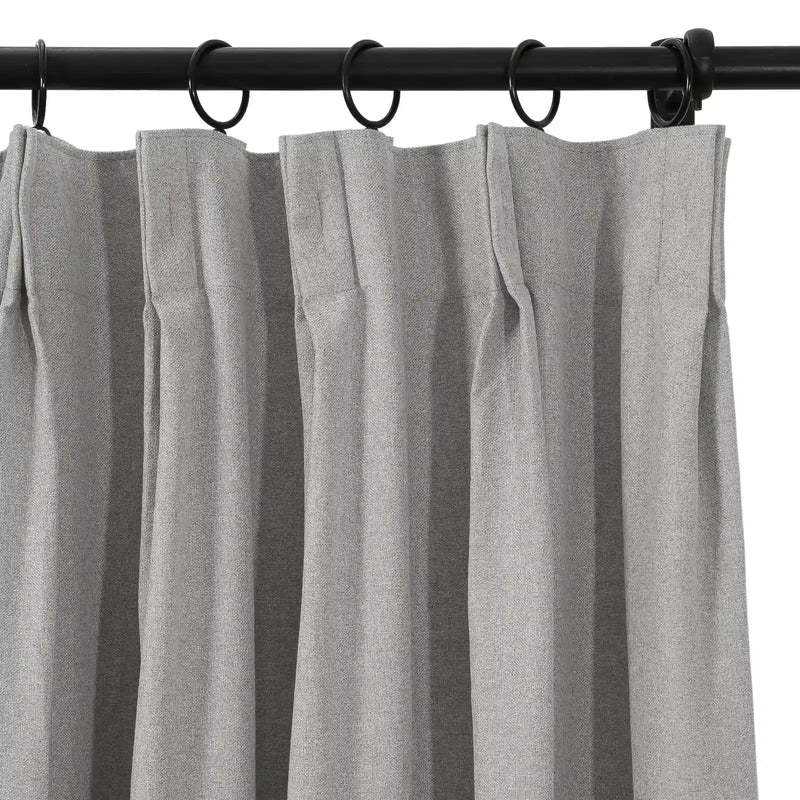 Lila Blockout Pleated Curtains