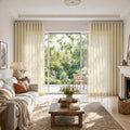 Liz Linen S-fold Curtains with Snap Tape - Lora Track