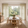 Liz Linen S-fold Curtains with Snap Tape - Lora Track