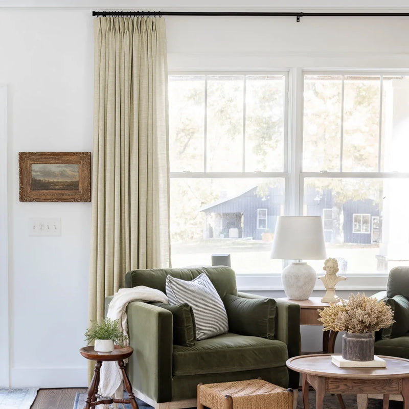 Liz Linen Pleated Curtains