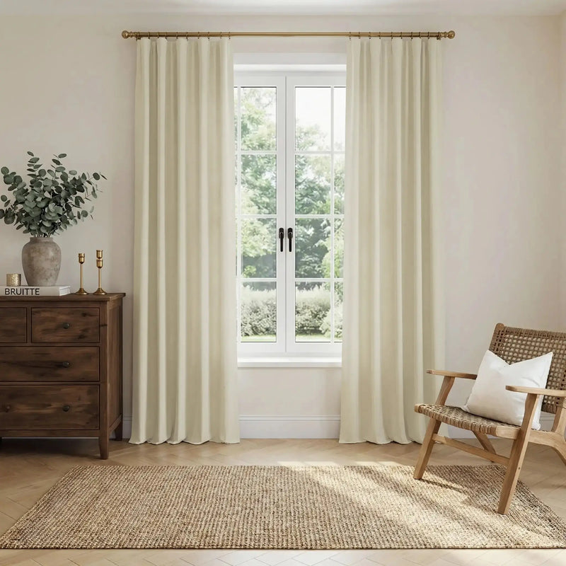 Liz Linen Soft Top Curtains